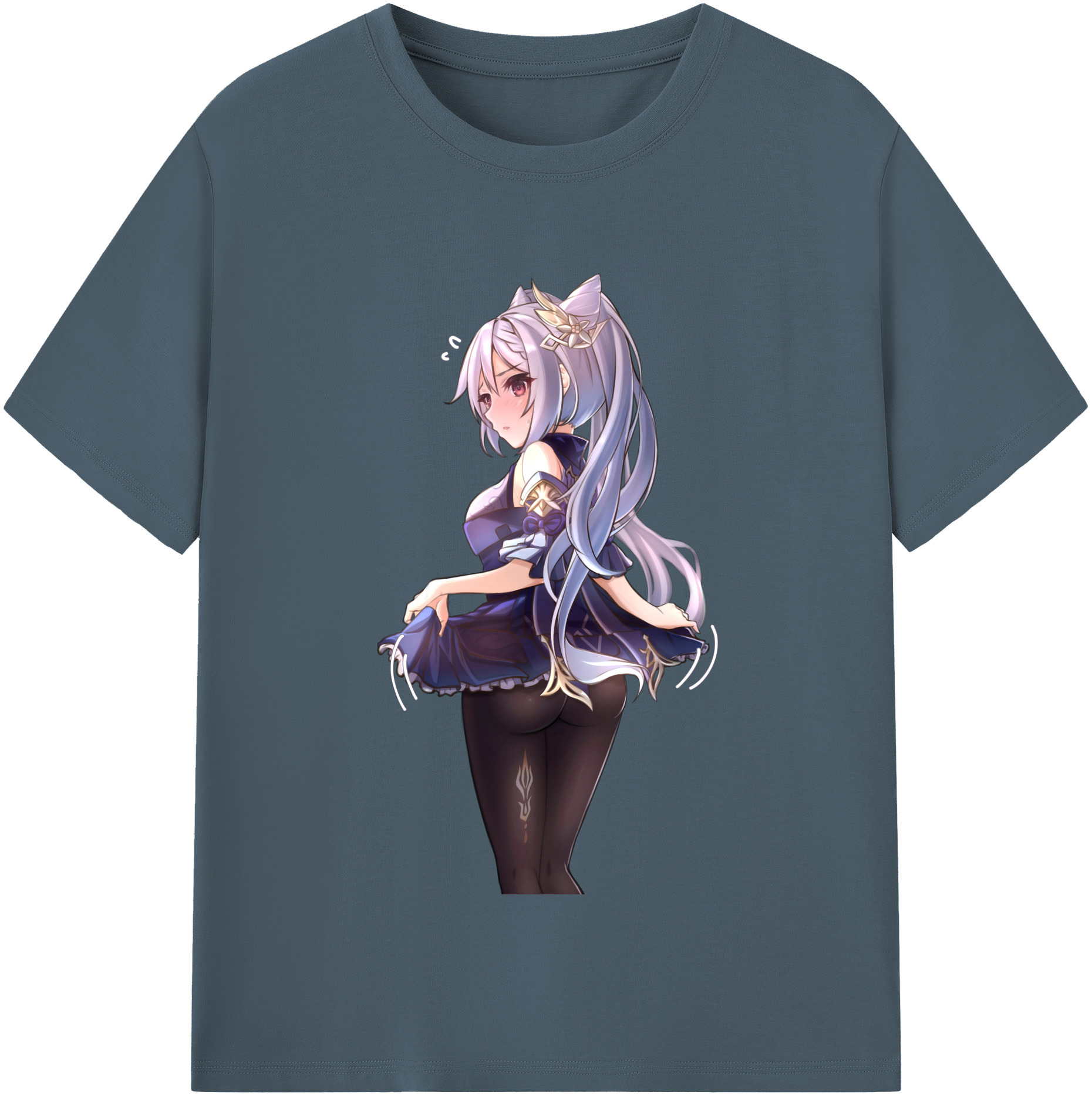 げんし神 刻晴 こくせい genshin Kokusei 綿100％半袖Tシャツ（フロントプリント）